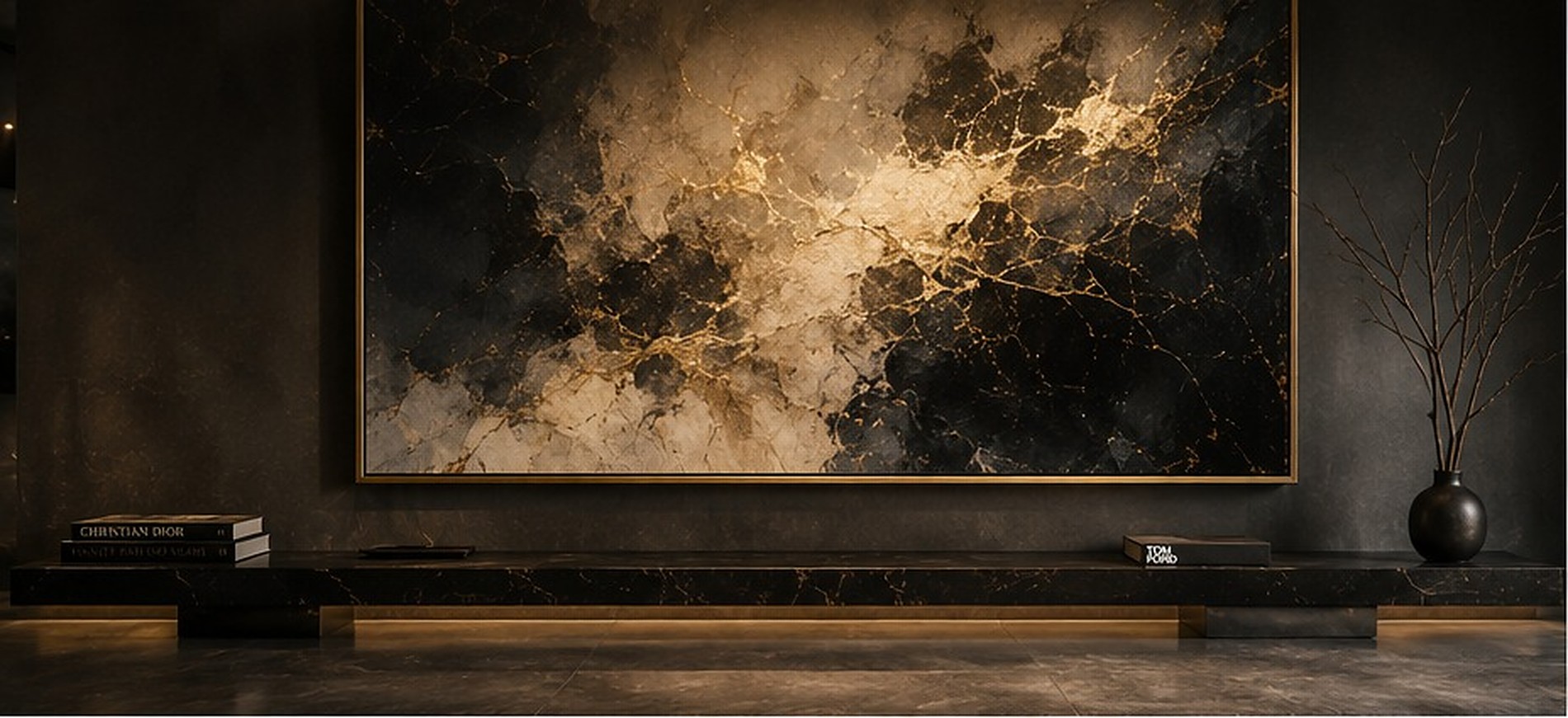 Obra de arte Realnyx en un interior de lujo